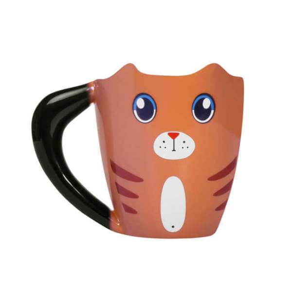 Tasse Katze in braun